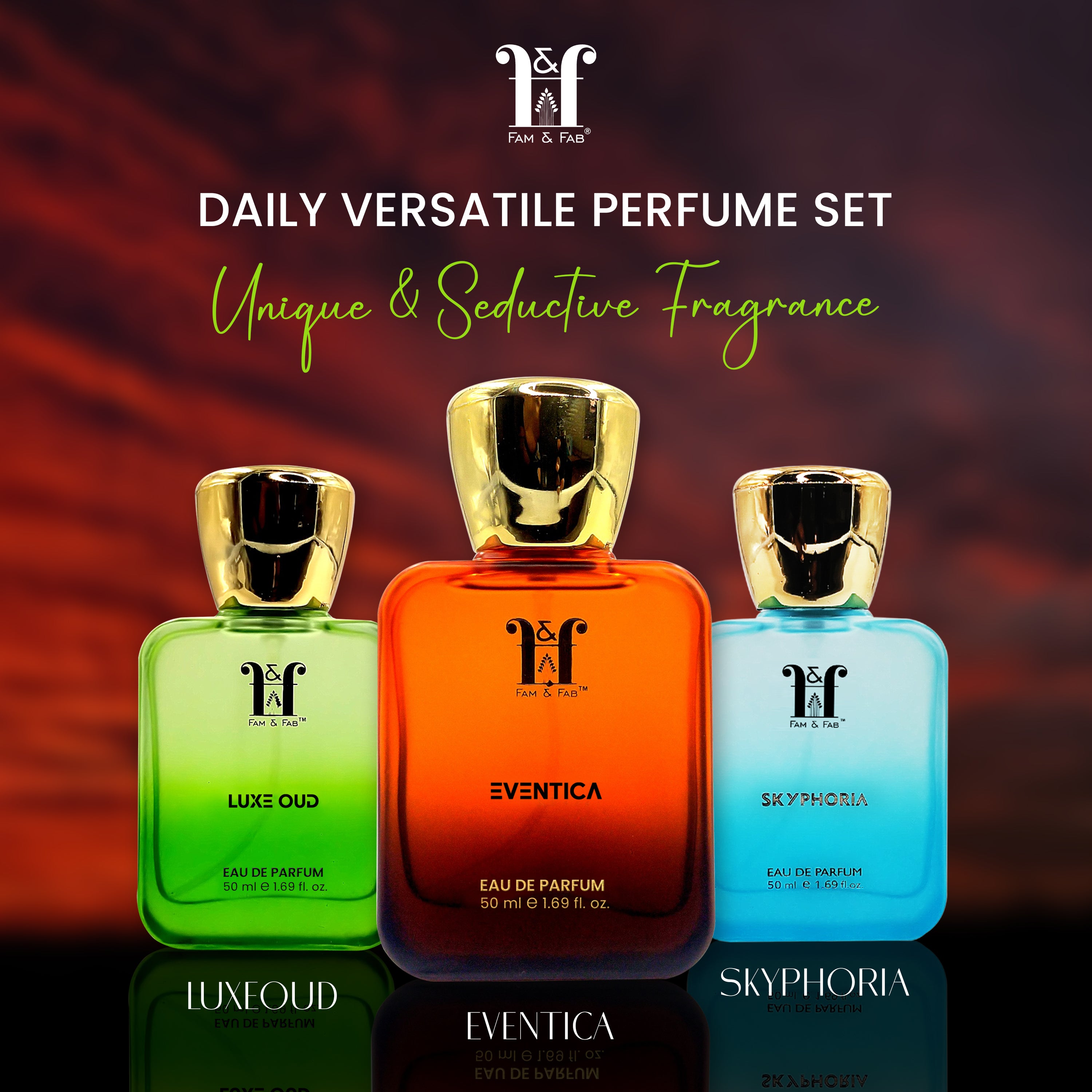 Fam & Fab Pack of 3 Eau de Parfum (50 ML)